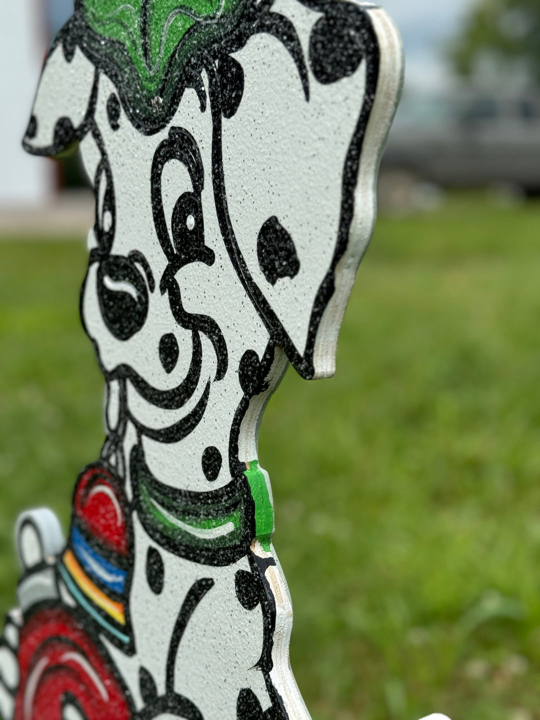 Personalized Dog Christmas Yard Signs | Dalmatian Holiday Lawn Decorations | Dog Lover Gift | Custom Bone Ornaments for Yard or Porch