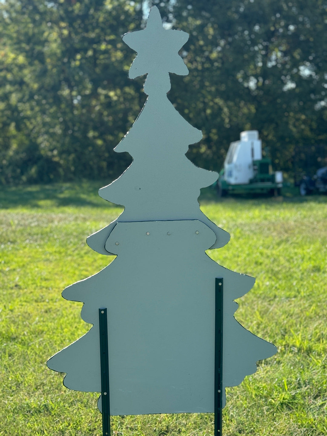 Christmas Yard Sign Set – Outdoor Christmas Tree with Candy Canes and Gift Boxes | Wood Holiday Decorations for Lawn or Garden