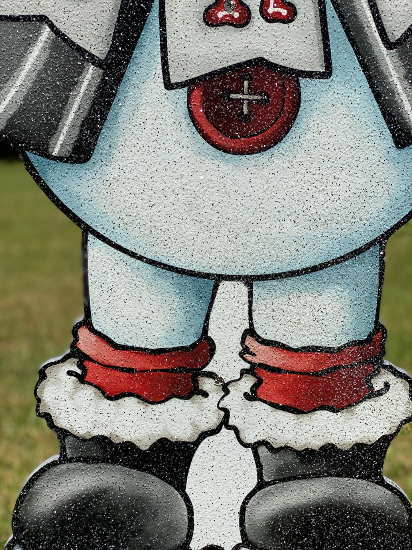 Let It Snow Snowman Head with Merry Snowman Christmas Yard Art