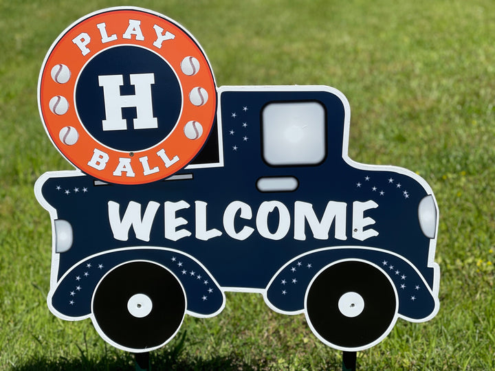 Baseball Play Ball Welcome Truck Yard Art Decoration