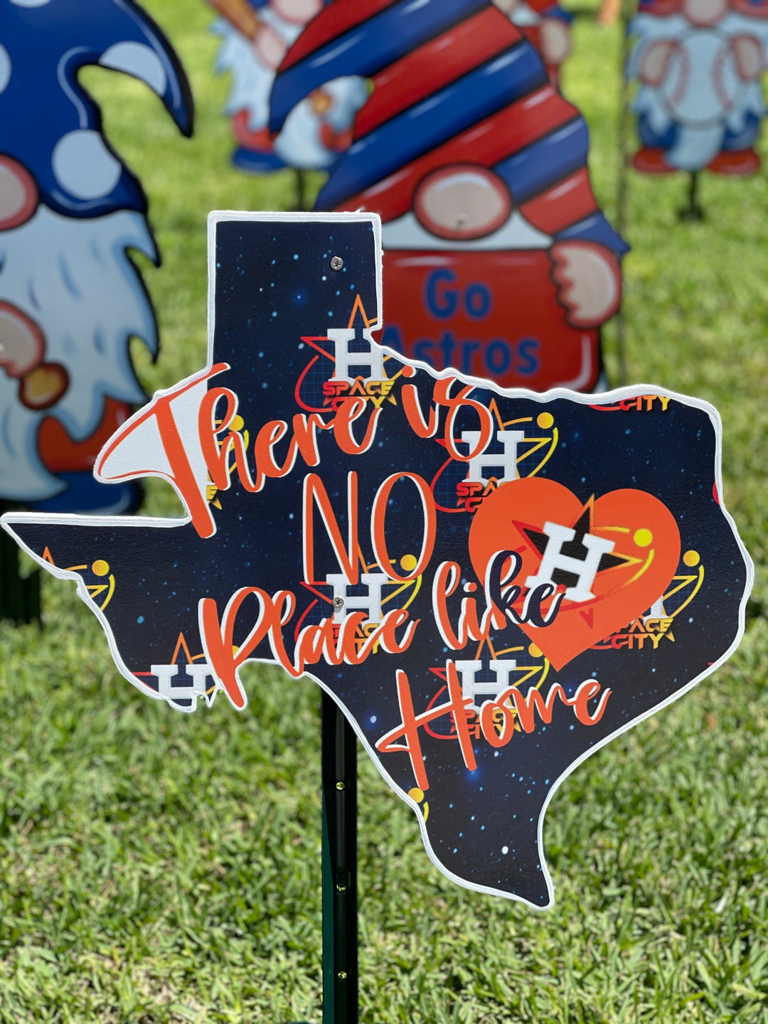 There's no place like home baseball state of Texas yard art decoration