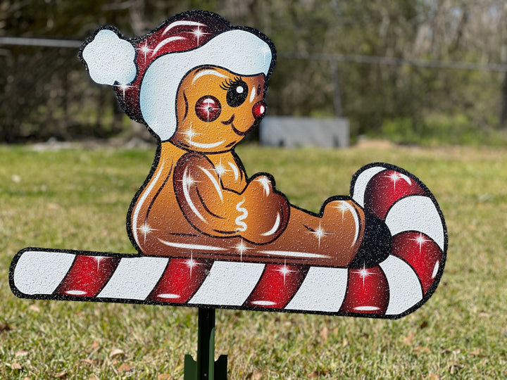 Gingerbread sugar baby with baker's cap