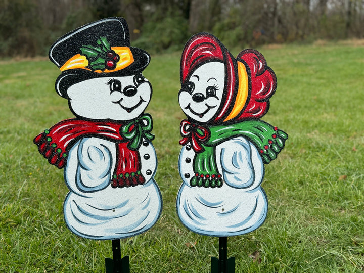 2PC Set of Christmas SnowPa and SnowMa DIY Blank