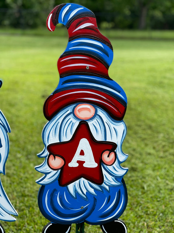 PATRIOTIC GNOME USA YARD ART DECORATION DIY BLANK