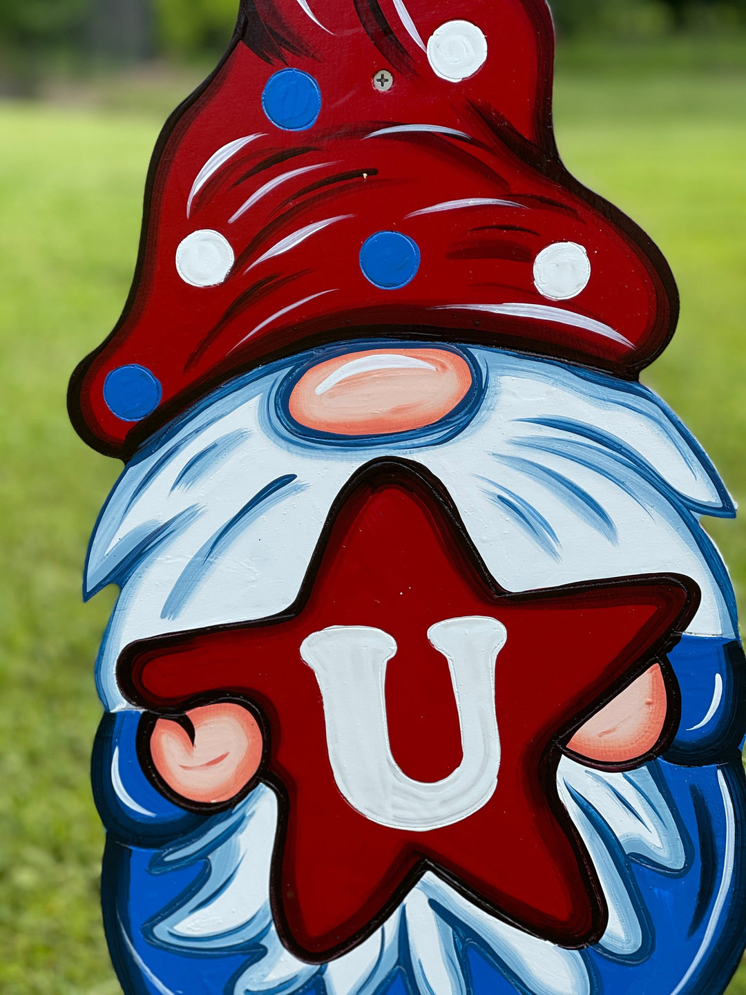 PATRIOTIC GNOME USA YARD ART DECORATION DIY BLANK