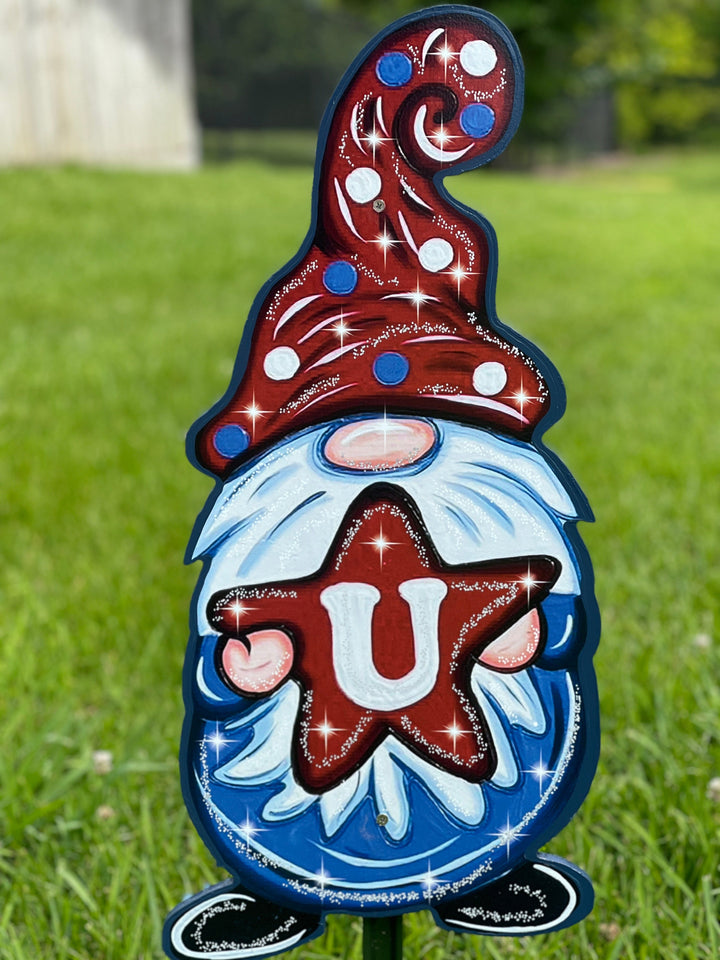 USA Gnomes yard art decorations