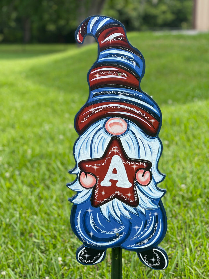 USA Gnomes yard art decorations