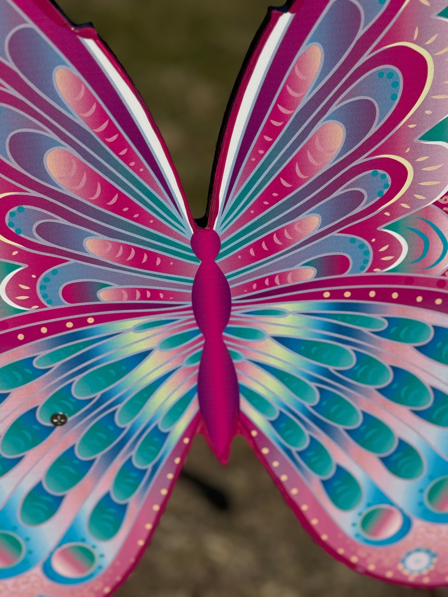 Spring Yard Art-Bright Purple and Pink Butterfly Lawn Signs