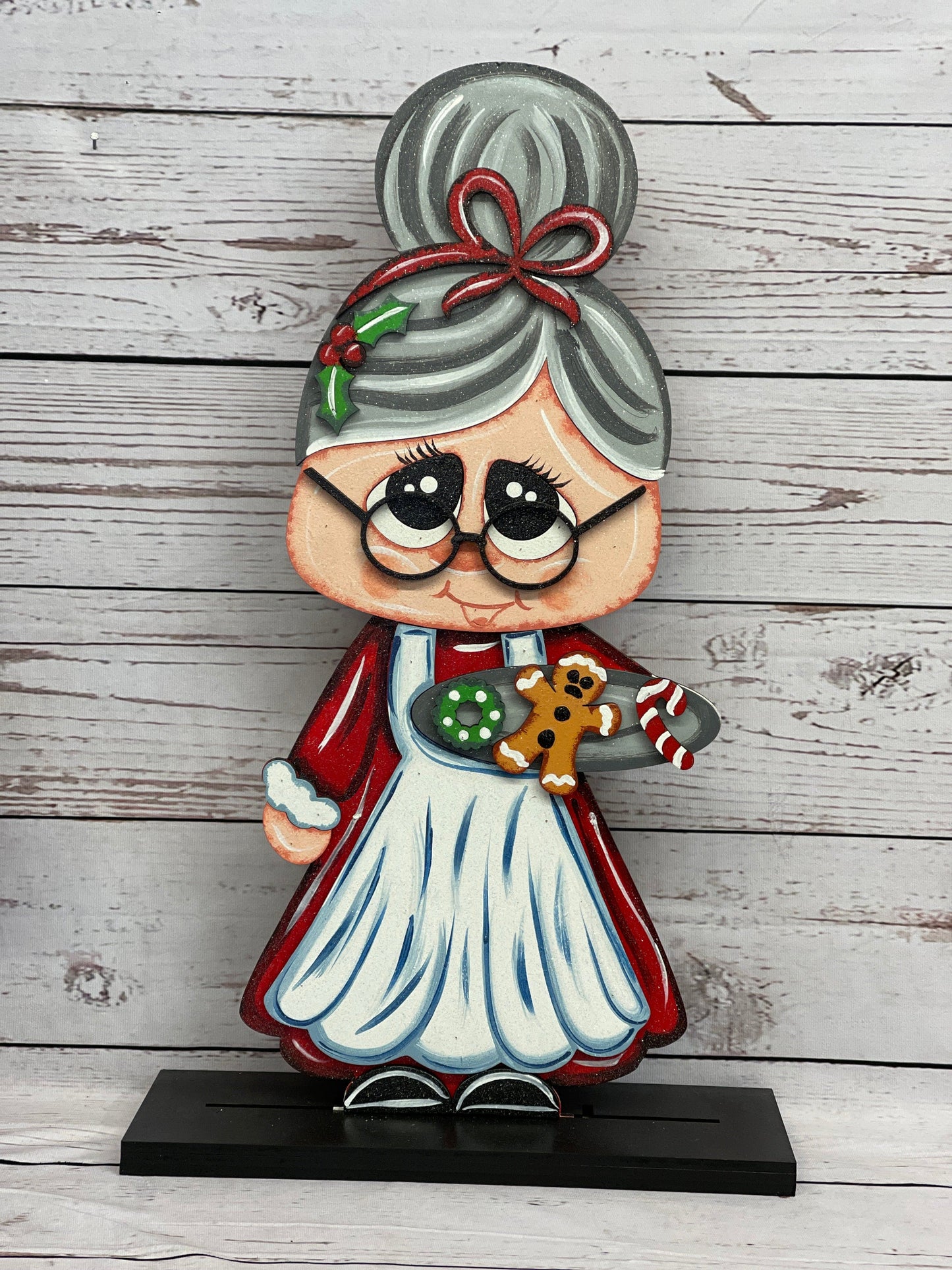 Mrs. Clause with Glasses Blank Ready to be Painted by You-Indoor Design