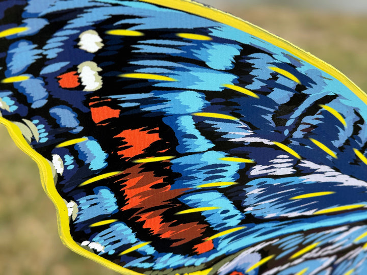 Beautiful Bright Blue Butterfly yard sign