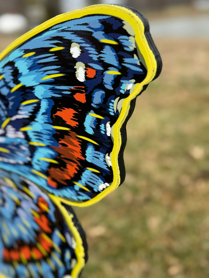 Beautiful Bright Blue Butterfly yard sign