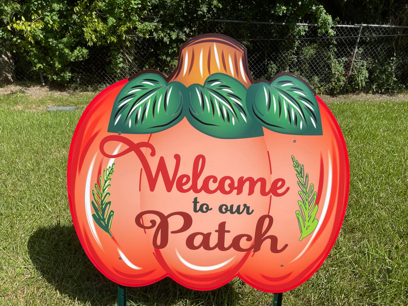 Welcome to our patch pumpkin yard art decor