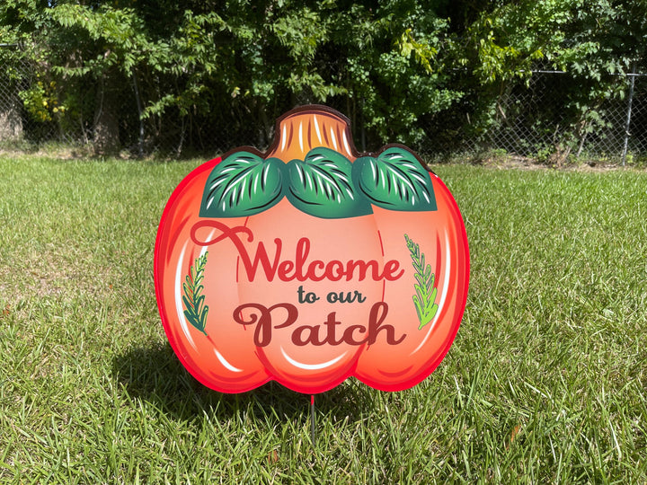 Welcome to our patch pumpkin yard art decor