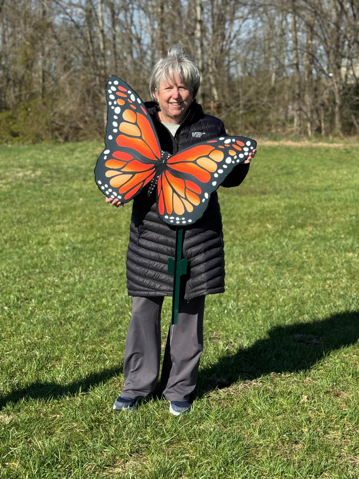 Monarch Butterfly Yard Art Signs