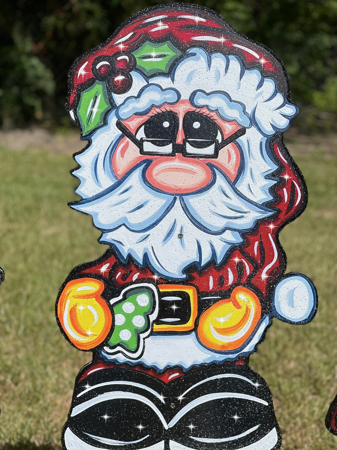 Christmas Santa clause with Mrs Clause yard art decor