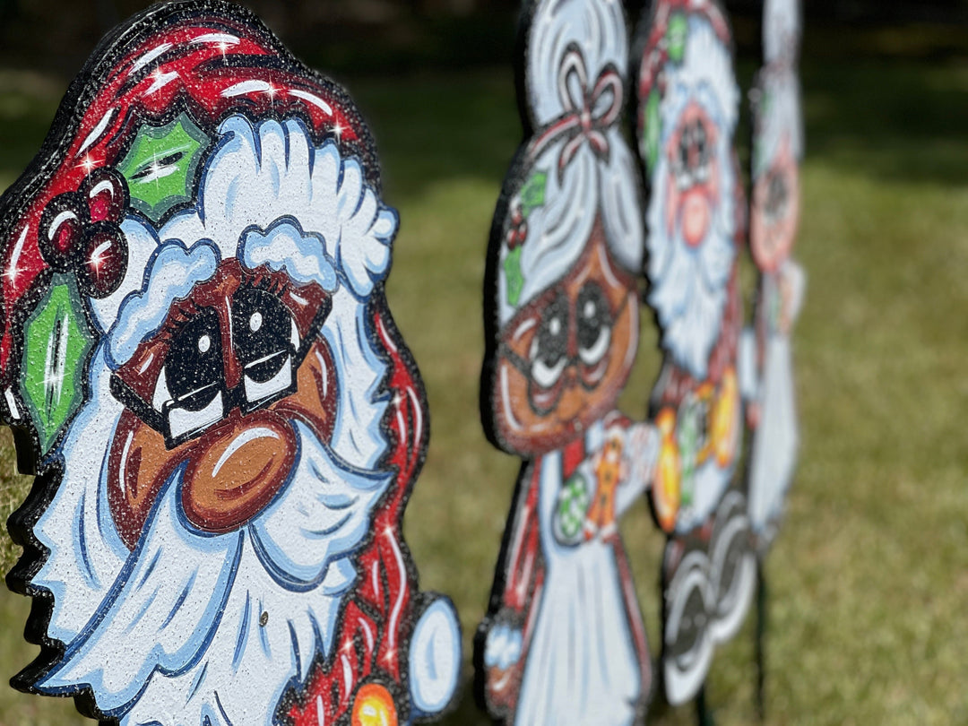 Christmas Santa clause with Mrs Clause yard art decorChristmas Santa clause with Mrs Clause yard art decorChristmas Santa clause with Mrs Clause yard art decor