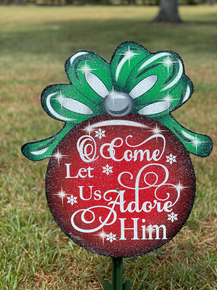 Christmas Ornament Yard Art Decor