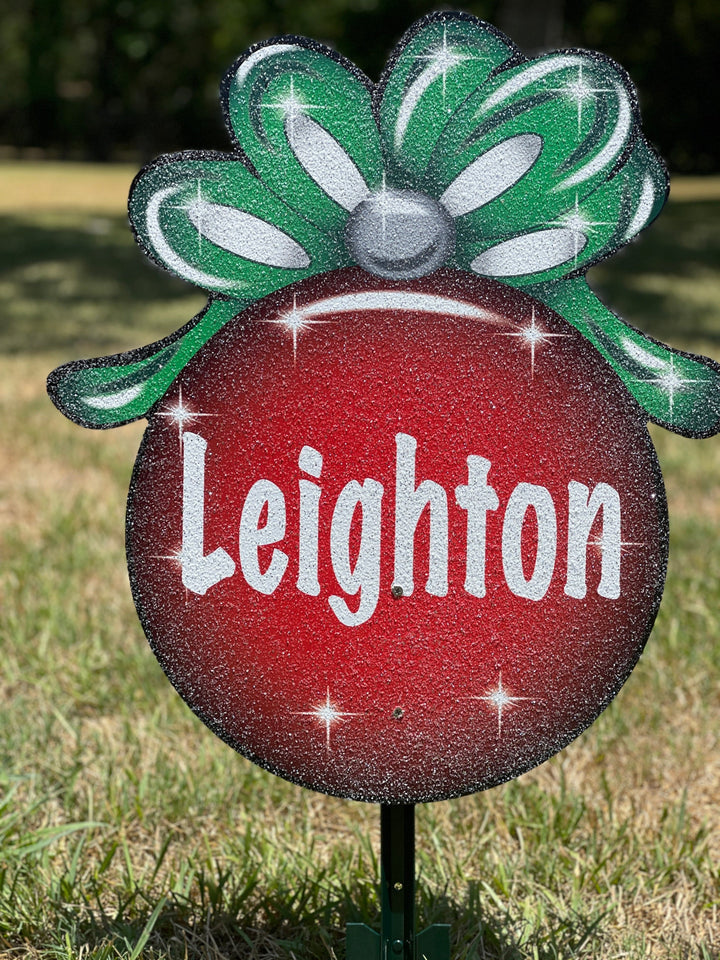 Personalized Christmas Ornaments yard Art Decor