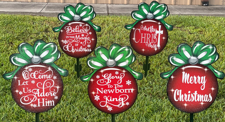 Christmas Ornaments-2ft Tall