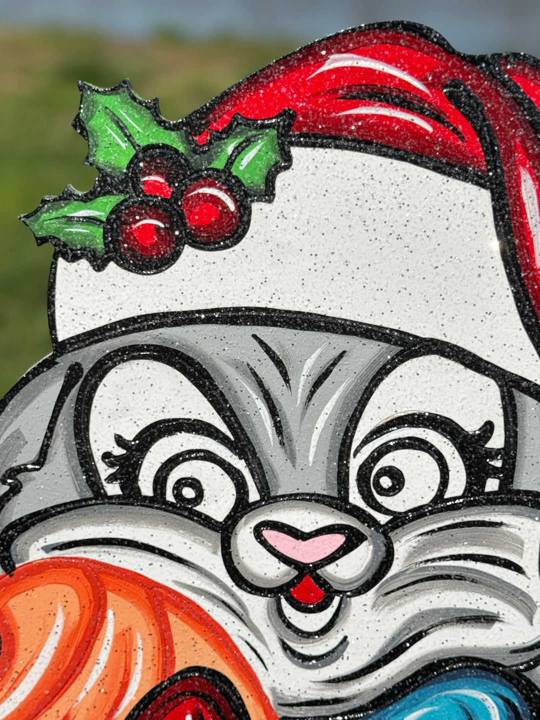 Christmas Bunny Yard Sign – Wooden Outdoor Holiday Décor | Festive Rabbit Lawn Decoration for Farm & Garden Displays