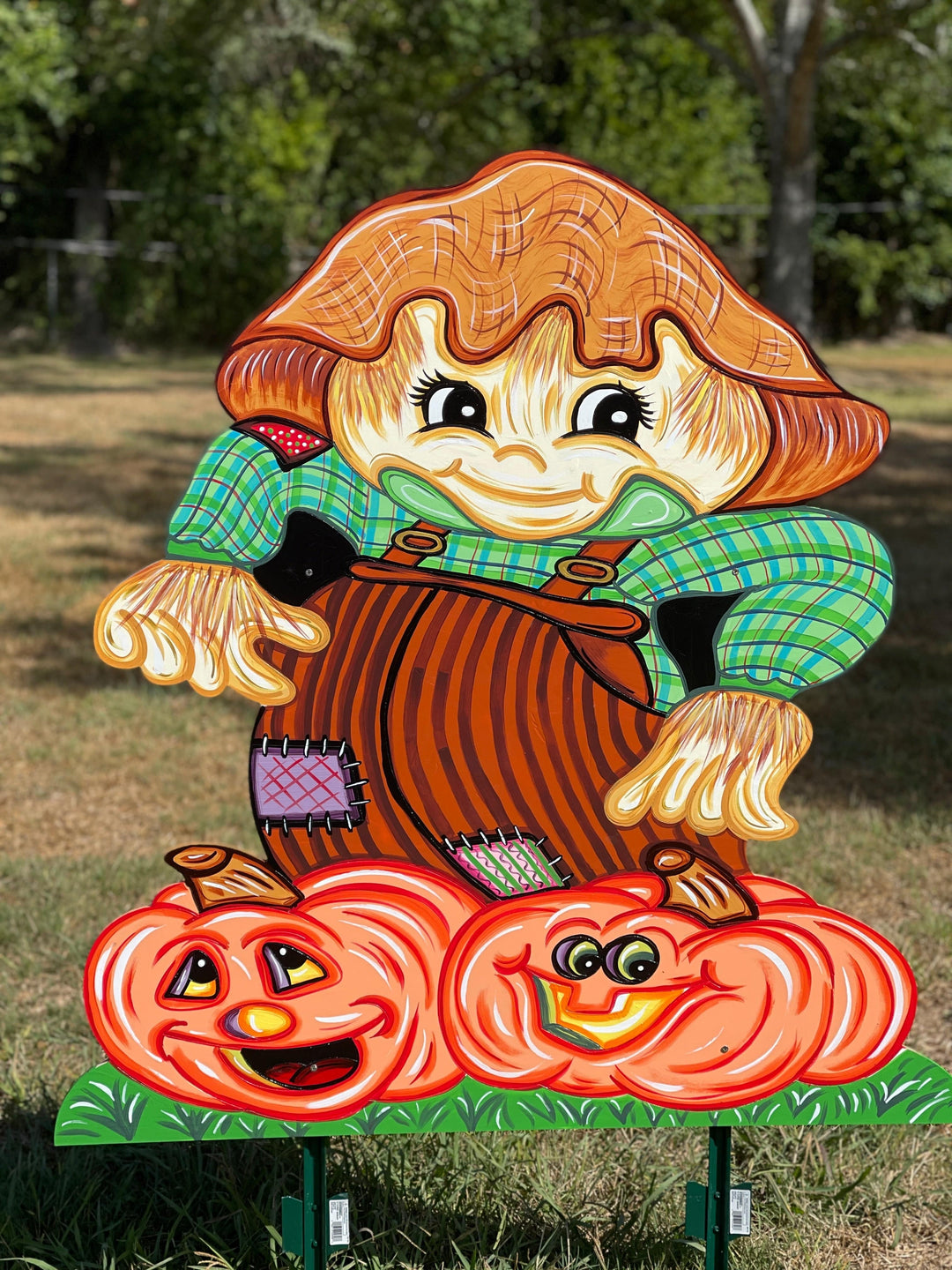 Fall Scarecrow Yard Art Decorations