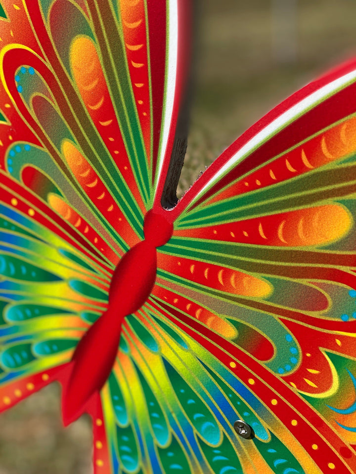 Butterfly outdoor yard sign for decoration. 