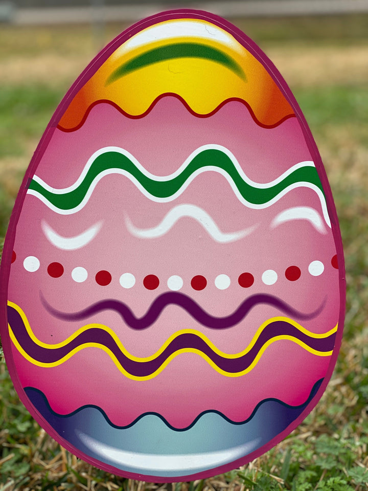 Gnome Painting and Easter Egg Sign Outdoor Decoration
