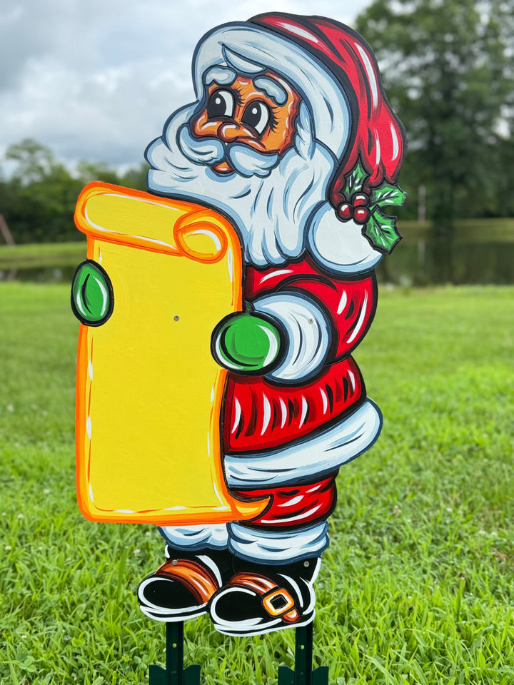 Santa’s Got Your Name! 🎅 Personalized Christmas Yard Sign