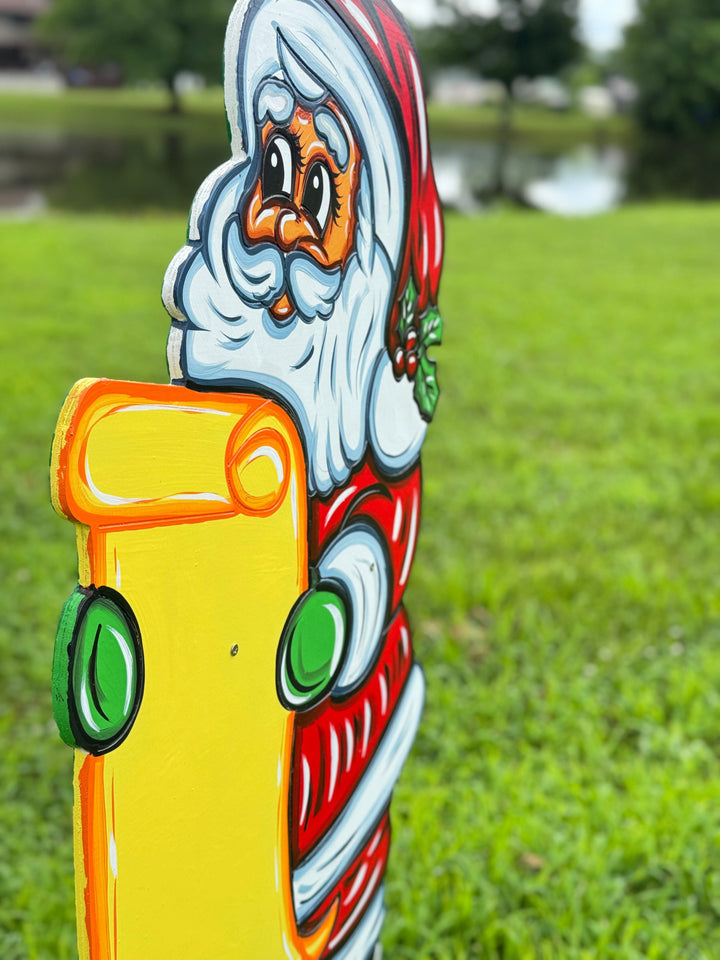 Santa’s Got Your Name! 🎅 Personalized Christmas Yard Sign