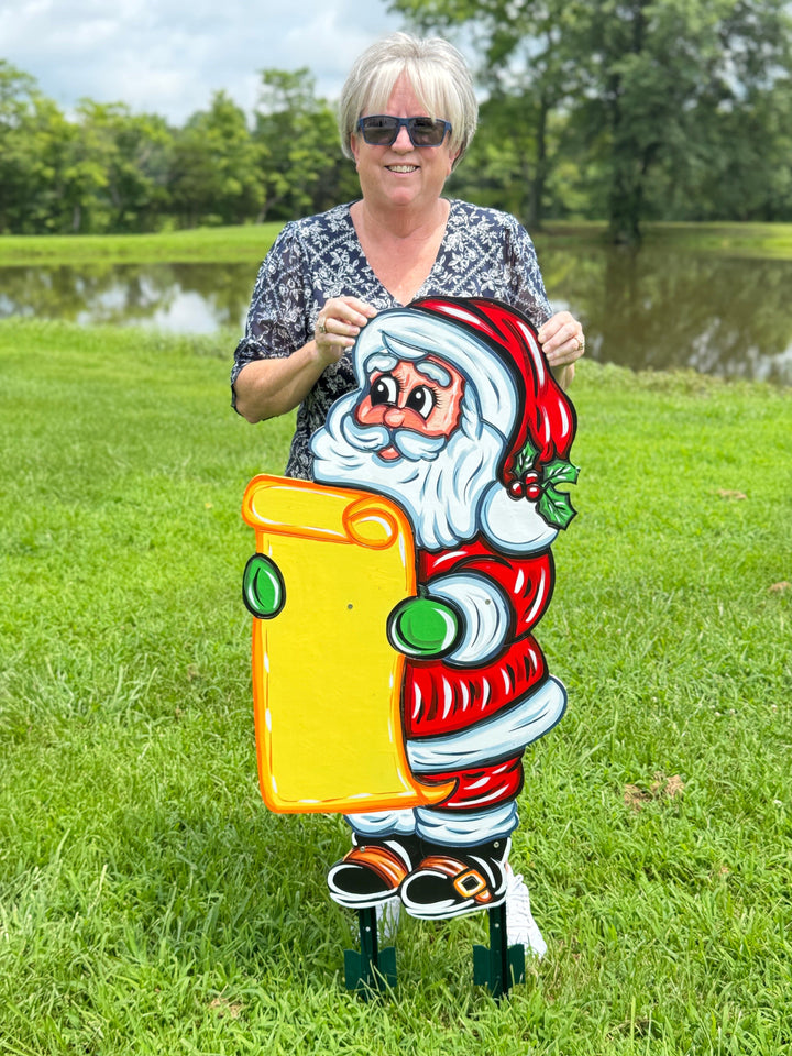 Santa’s Got Your Name! 🎅 Personalized Christmas Yard Sign