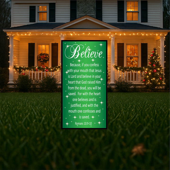 Christmas Bible Verse Signs Yard Art Decoration