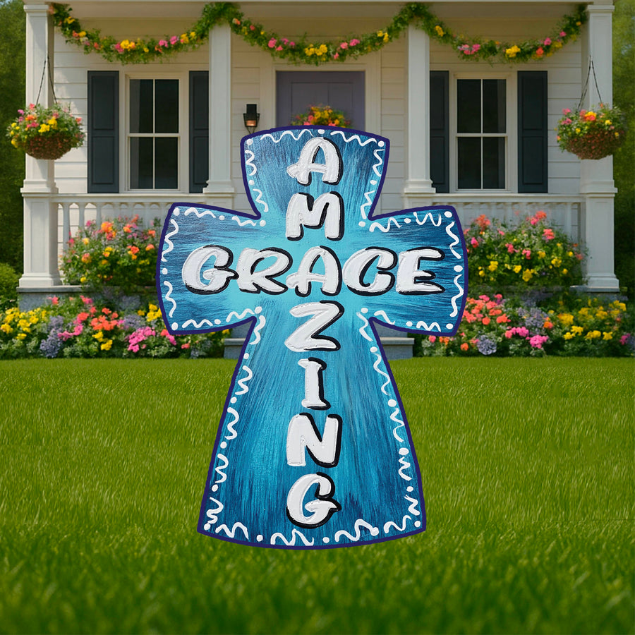 Spring & Summer Outdoor Yard Crosses | Personalized Memorial Lawn ...