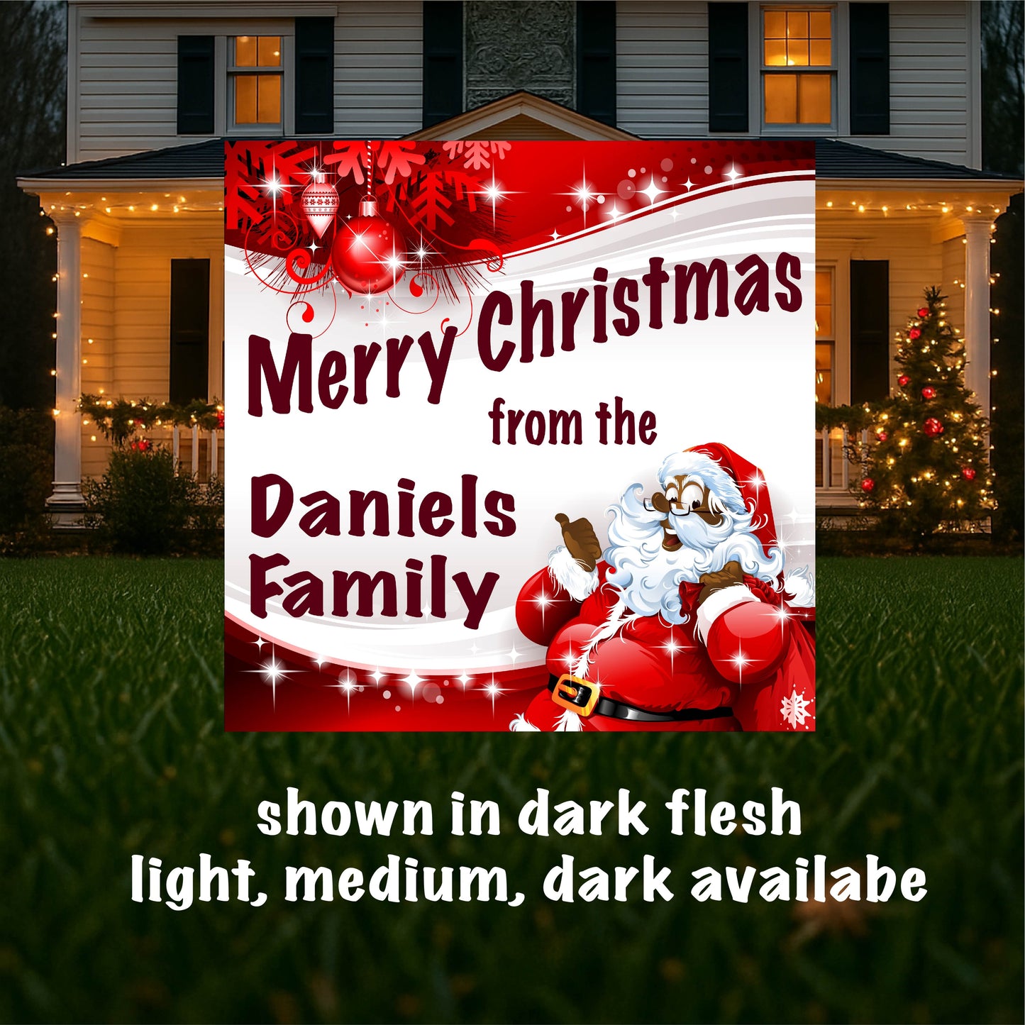 Personalized  Merry Christmas Sign