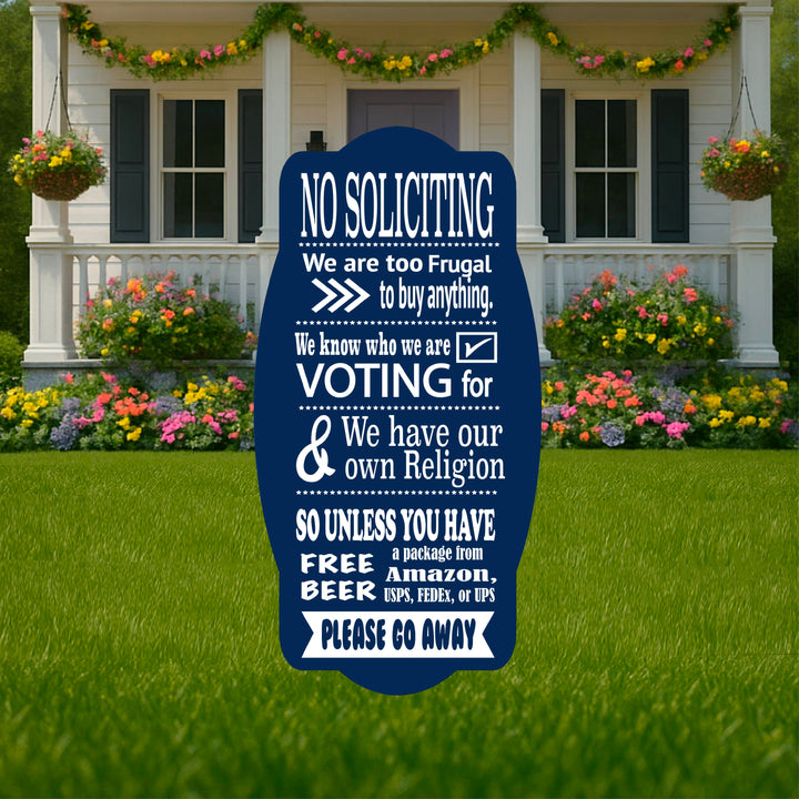 No Soliciting Sign