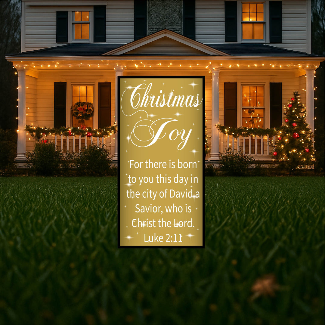 Christmas Bible Verse Signs Yard Art Decoration