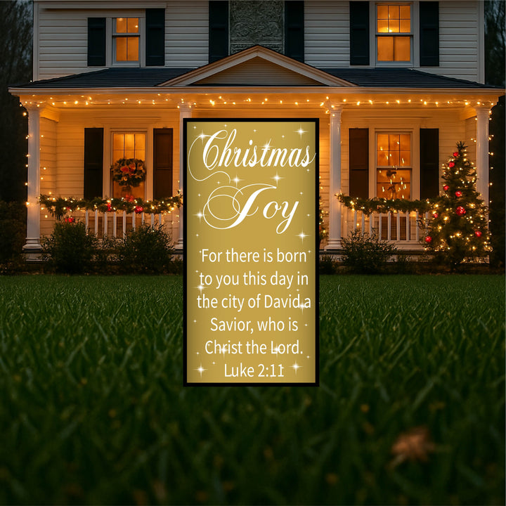 Christmas Bible Verse Signs Yard Art Decoration