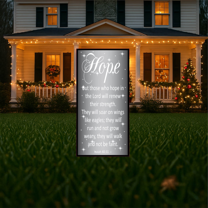 Christmas Bible Verse Signs Yard Art Decoration