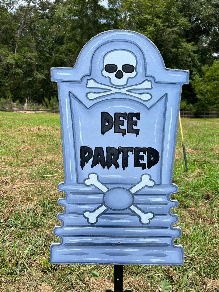 Tombstone Halloween Yard Art