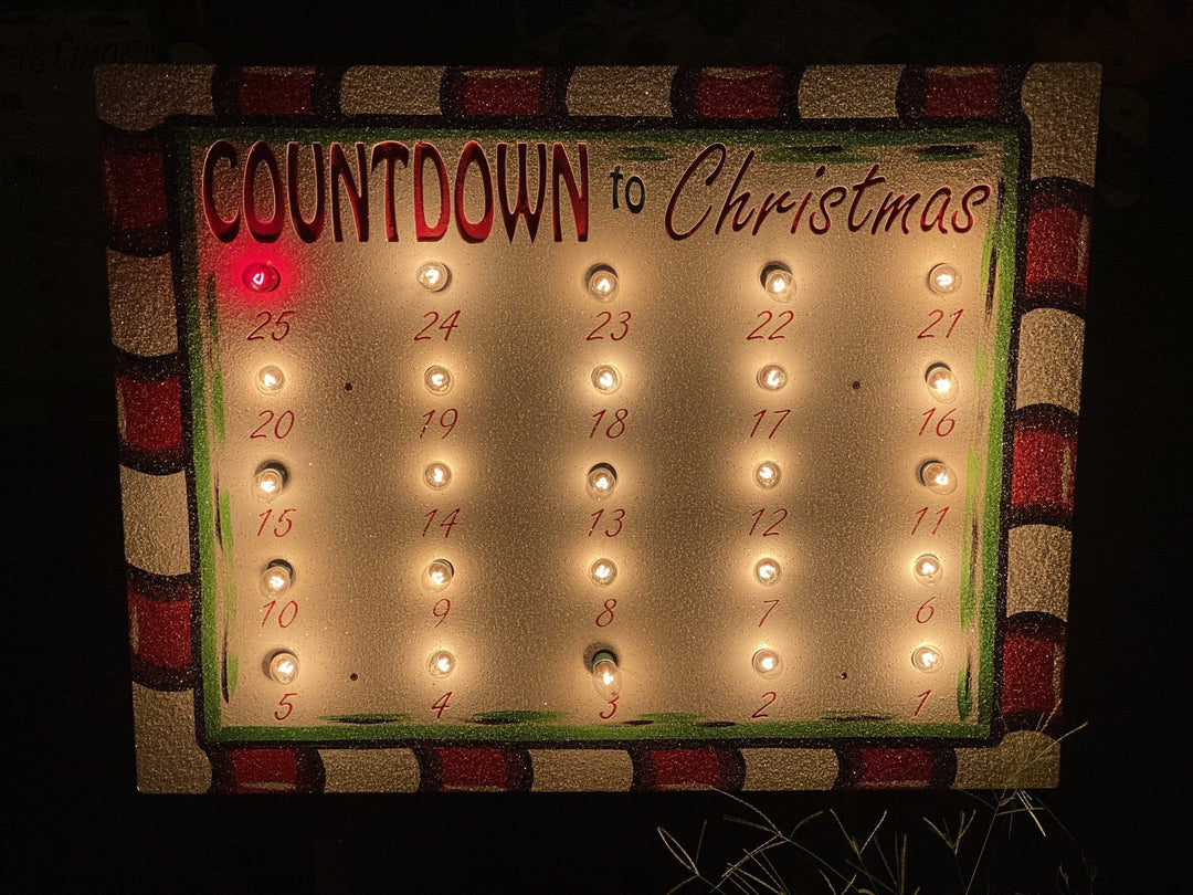 Countdown to Christmas DIY Blank Yard Art