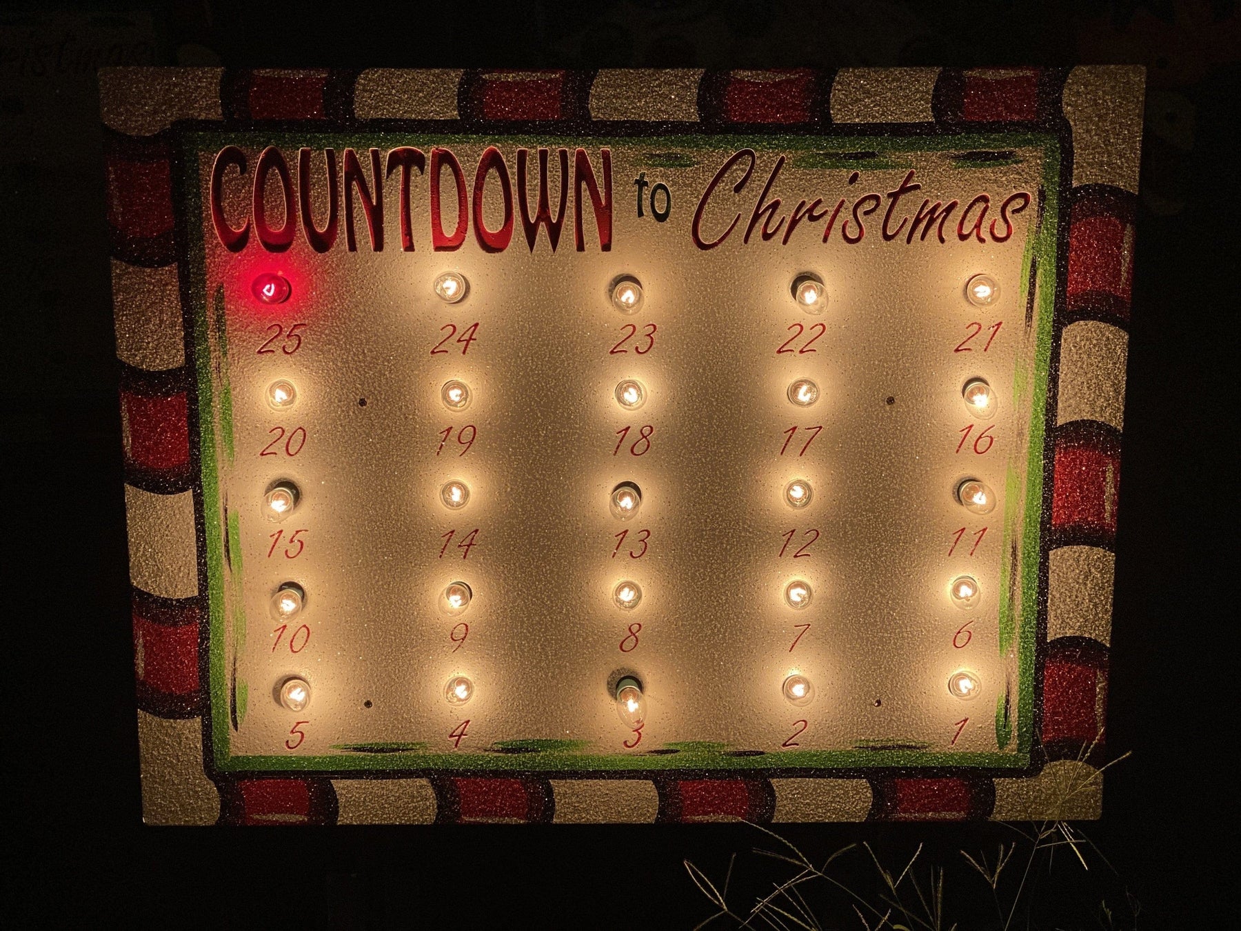 Countdown Yards Countdown to Christmas DIY Yard Art | Holiday Craft Blank – Yard Art ...