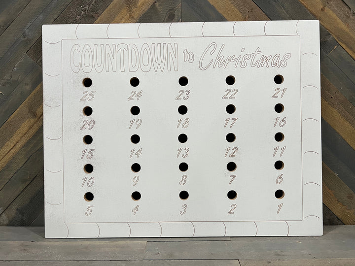 Countdown to Christmas DIY Blank Yard Art