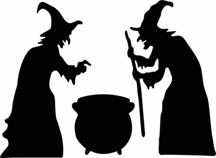 Witches and Cauldron DIY Blank Yard Art