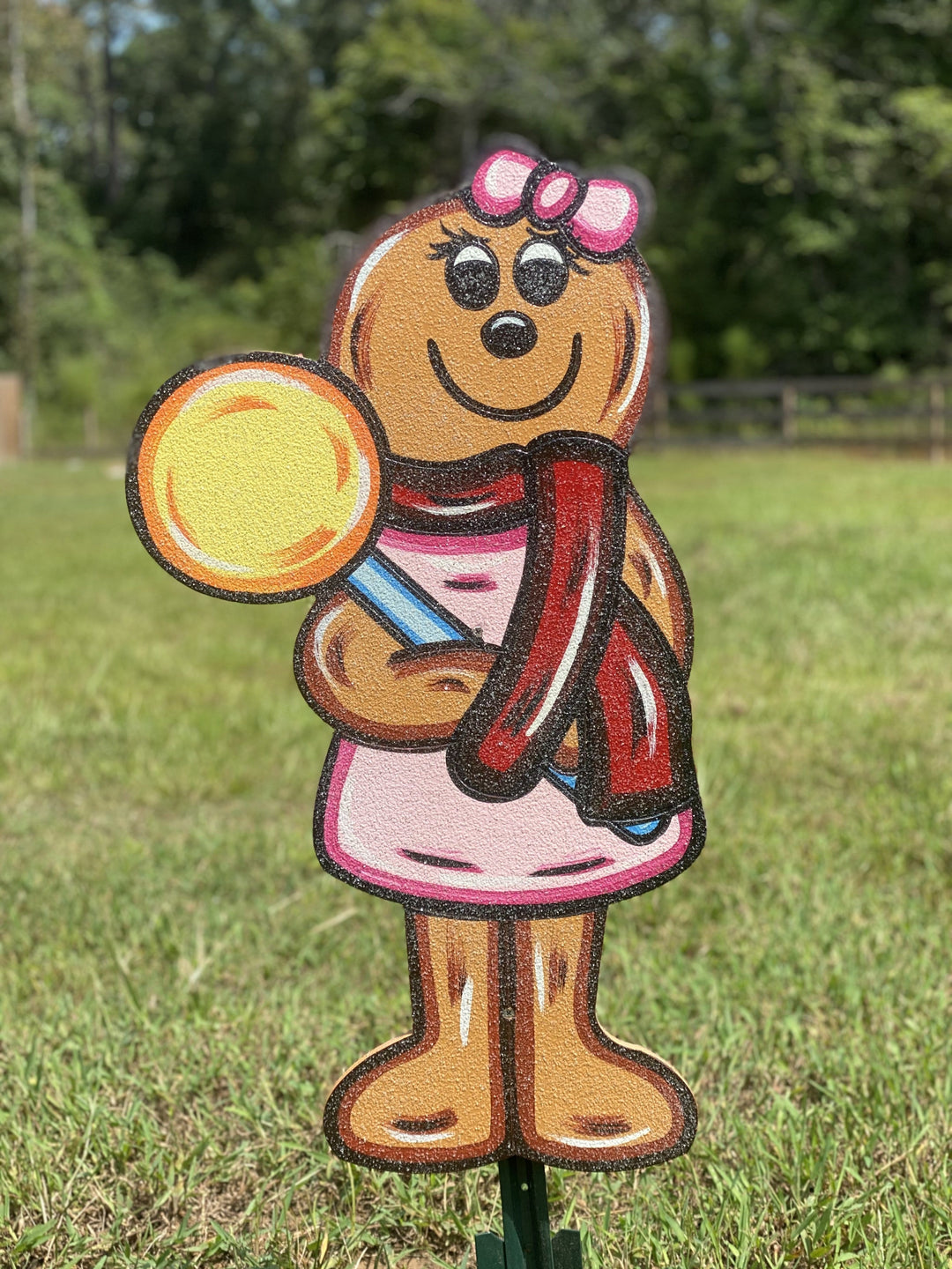 Christmas Gingerbread Bakery House & Kids | Outdoor Holiday Yard Decor Gift | Cupcake Christmas Yard Signs