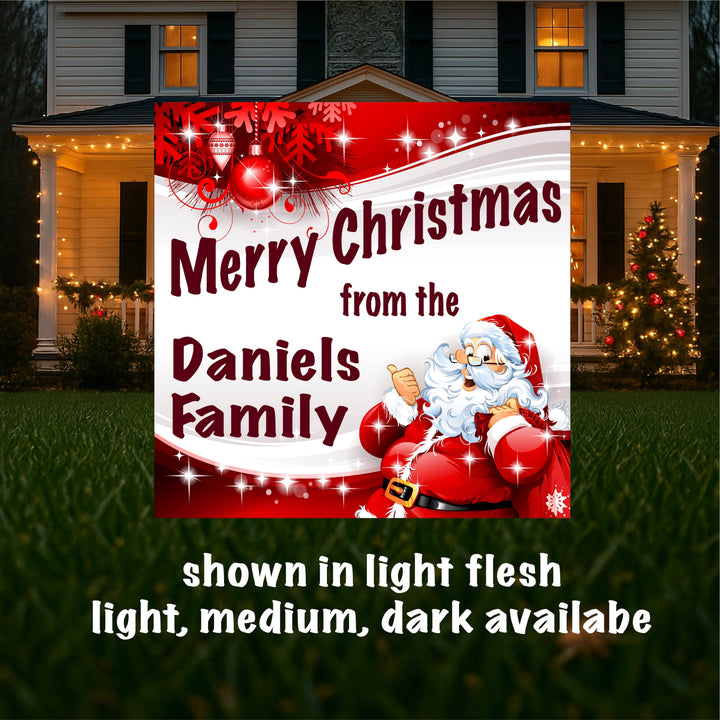 Personalized  Merry Christmas Sign