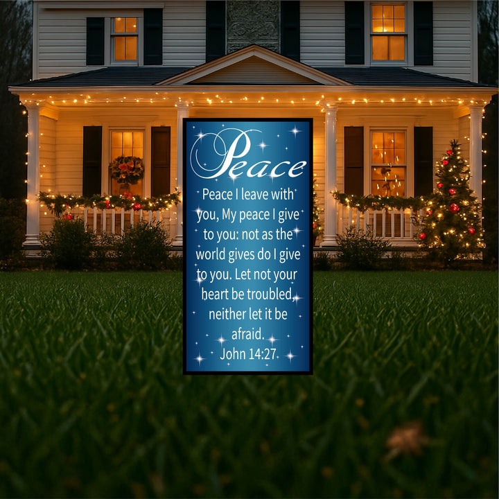 Christmas Bible Verse Signs Yard Art Decoration