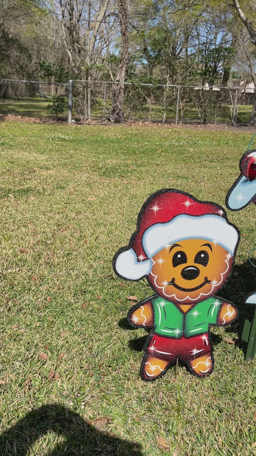 Gingerbread Bake Shop – Outdoor Christmas Yard Stakes with Gingerbread Kids