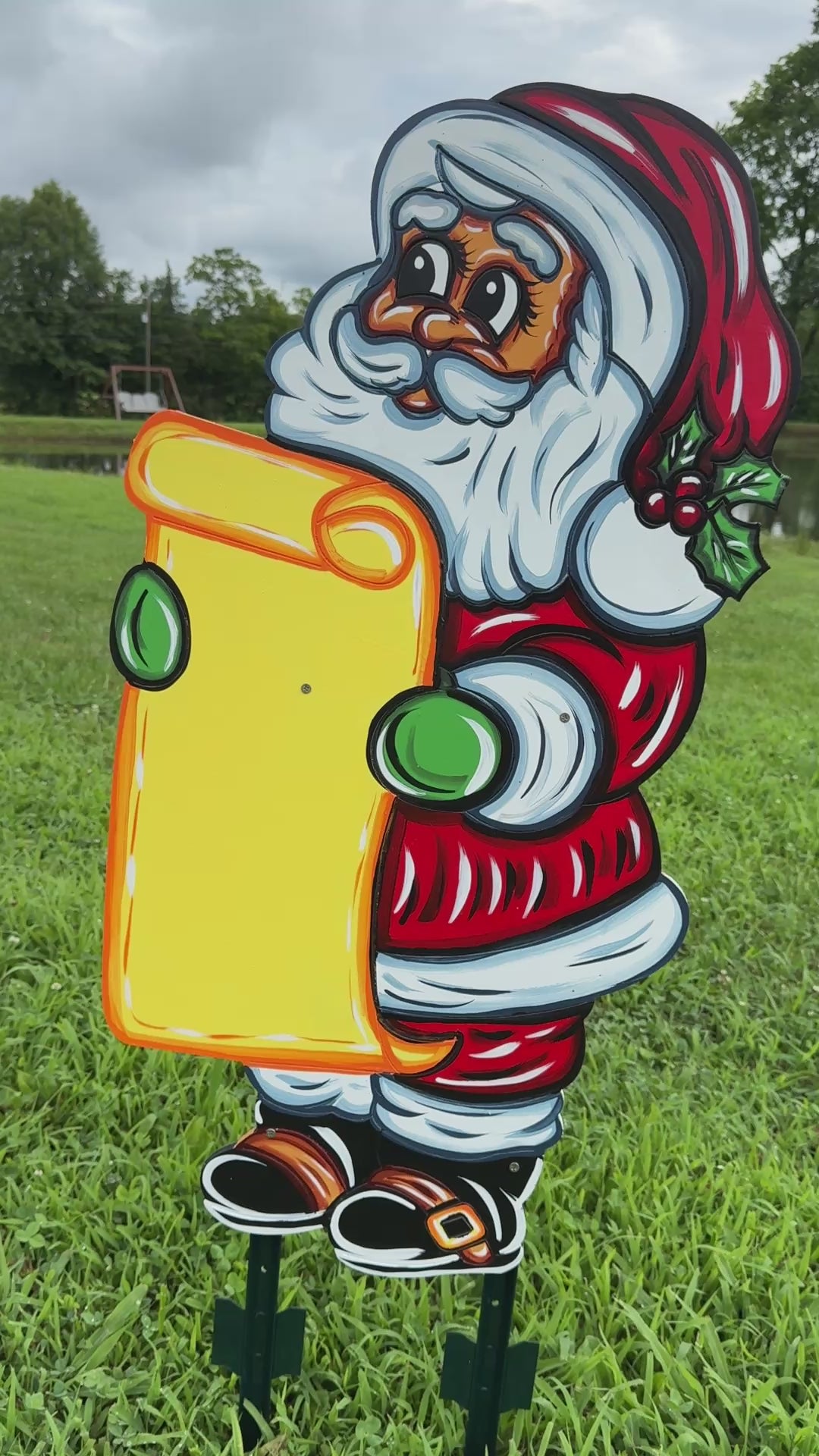Santa’s Got Your Name! 🎅 Personalized Christmas Yard Sign