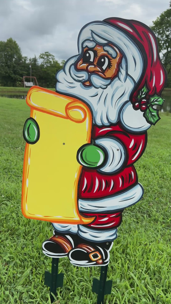 Santa’s Got Your Name! 🎅 Personalized Christmas Yard Sign