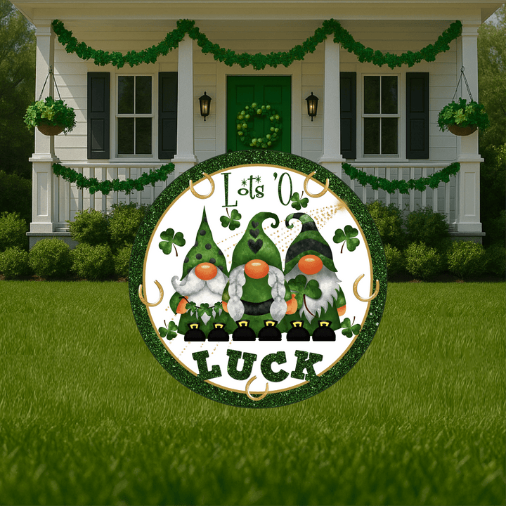Lots 'O Luck St. Patrick's Day Sign Outdoor Decoration