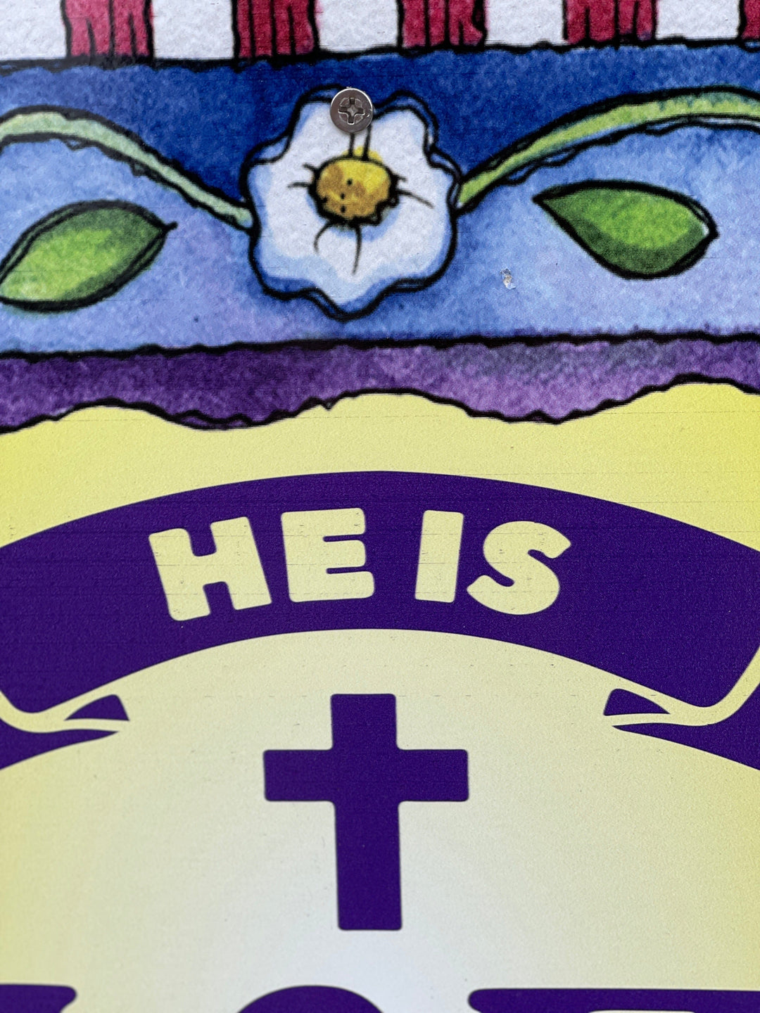 He Is Risen Outdoor Sign